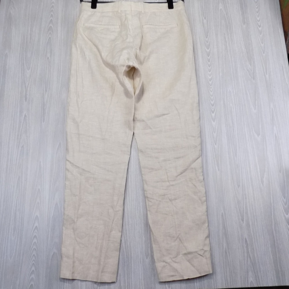 Abercrombie & Fitch Slim Fit Linen Suit Mens 44R 34x34 Beige Preppy EUC - Picture 15 of 16